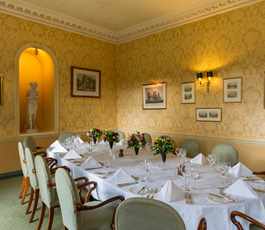 Pineapple Room set up for wedding party at Middlethorpe Hall Pineapple Room set up for wedding party at Middlethorpe Hall